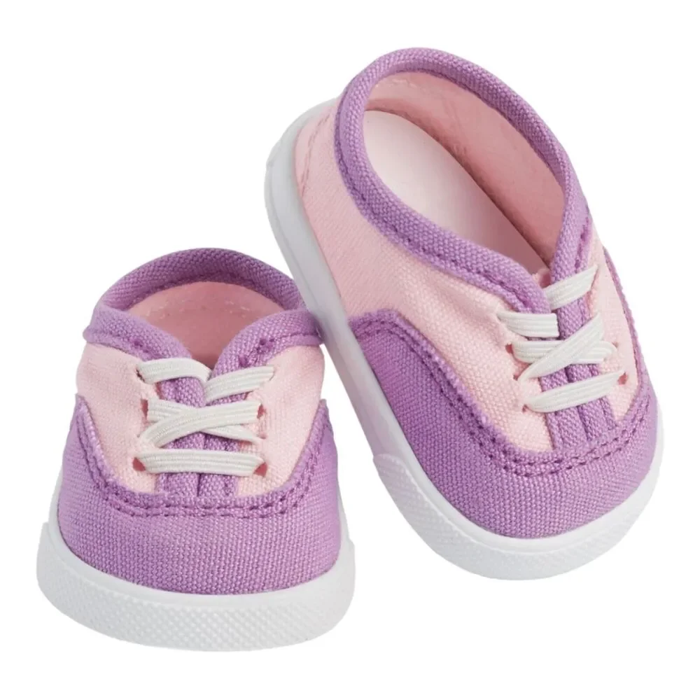 American Girl Two Tone Sneaker Doll Tennis Shoe Pink Purple Accessories New Box